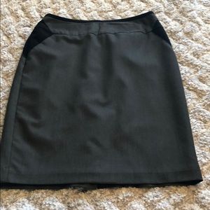 Black and grey pencil skirt
